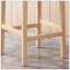 Ensemble de 2 tabourets de comptoir à oreilles touffetés en tissu Contemporary pour cuisine