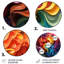 Cylee - Art abstrait rond en métal-109671876