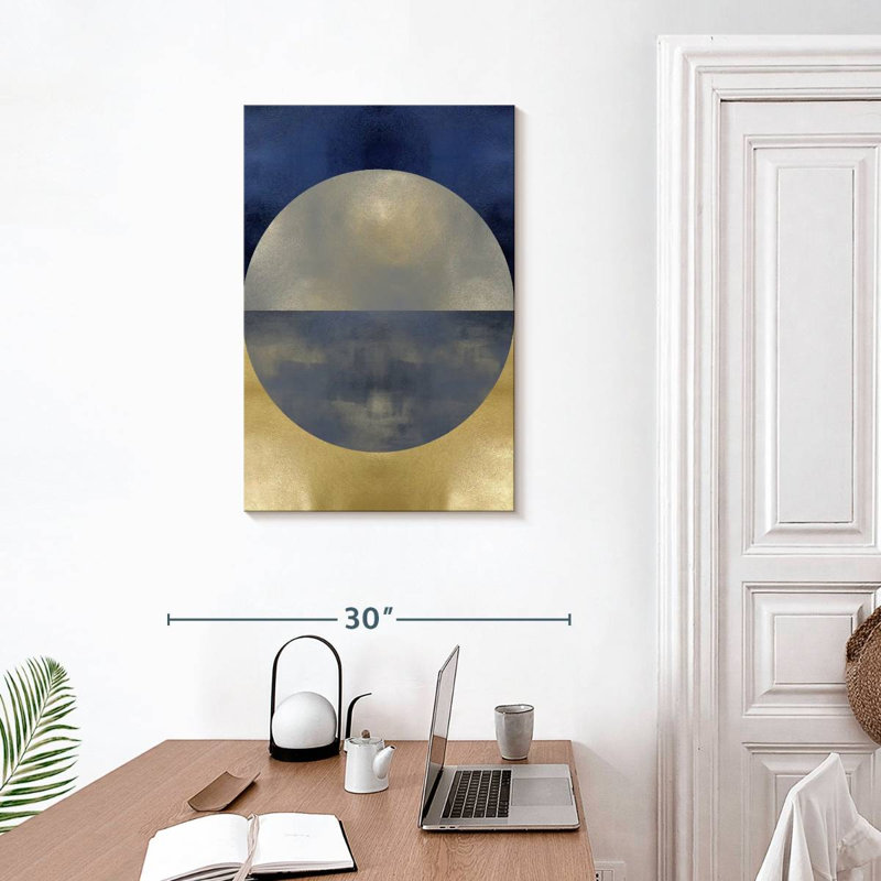 Avery Blue Sphere I, 30" H x 20" W