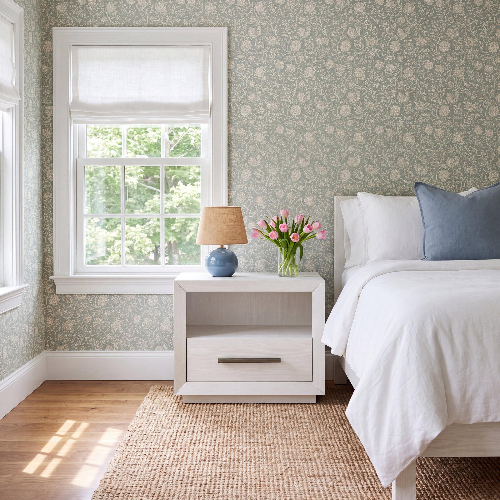 1-Drawer Oak Nightstand