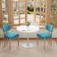 Ensemble de table de salle à manger 31,5 "avec chaises rembourrées Dearing-132210698-132210702-132210707