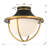 Atlas 13.5'' W 2 - Bulb Outdoor Semi Flush Mount
