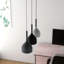 Audvik 1 - Light Black Kitchen Island Pendant-1737456841