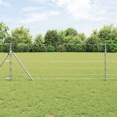Vidaxl Field Fence Galvanized Steel
