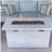 25" high x 42" wide fiber reinforced concrete propane outdoor fire pit table-1996825980