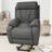Power Lift Recliner For Elderly, Lift Chair Recliners For Small Spaces, Electric Recliner Chairs For Seniors, Remote Control, Adjustable, Side Pocket (Dark Gray+ Snowflake Velvet)-1152204588