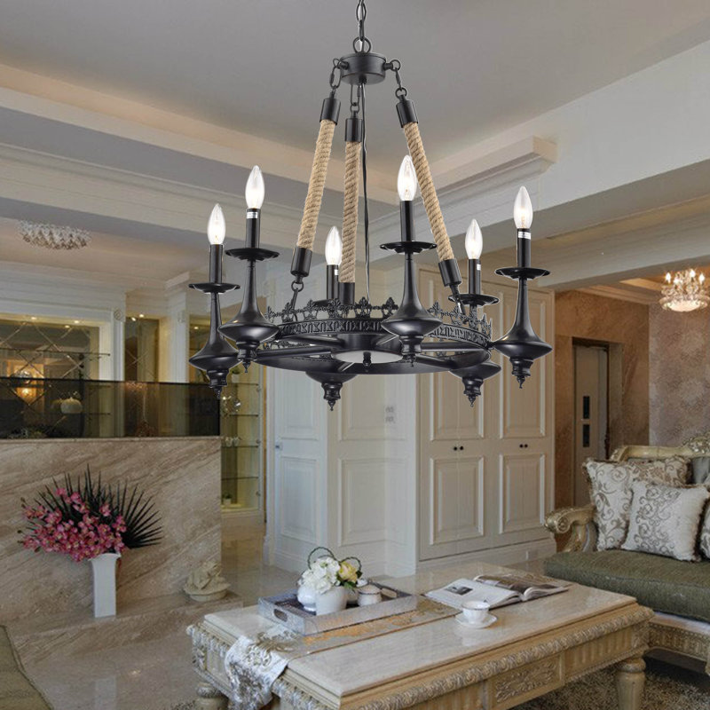 Lustree 6 lumières façon bougie/classique Eastcotts