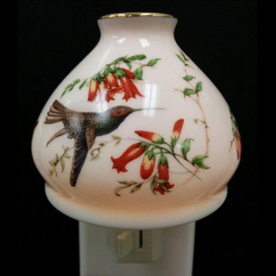 Veilleuse colibri et lillies