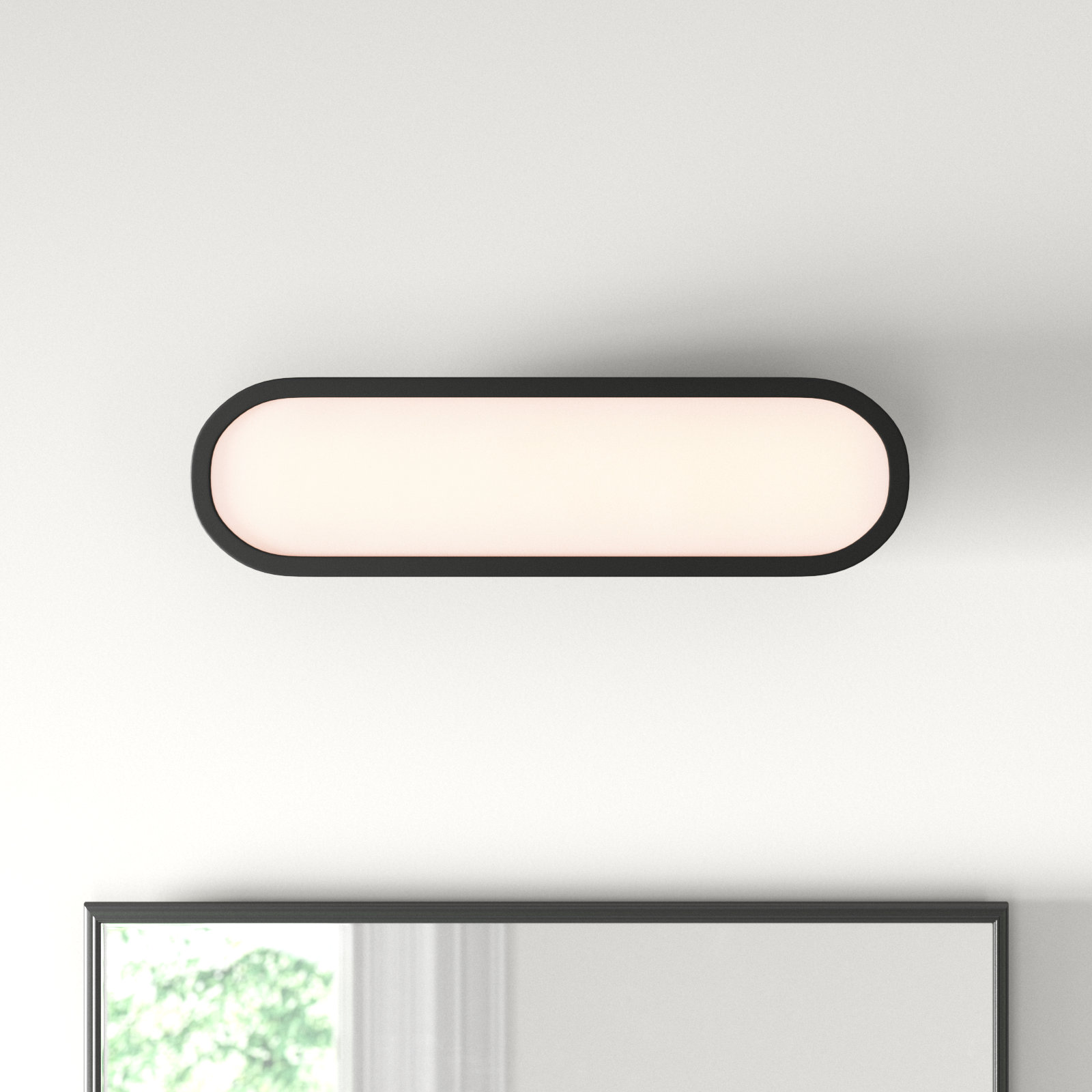 Single Dimmable LED Bath Bar, Black/White