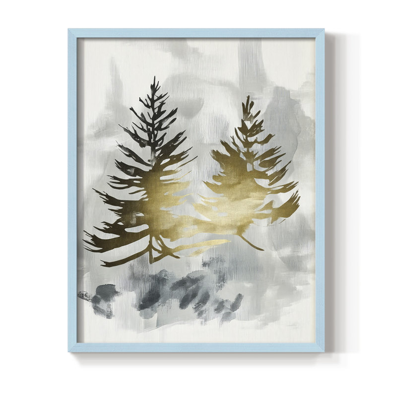 Reproduction encadrée - bois massif, H 30 po x l 24 po, Bleu