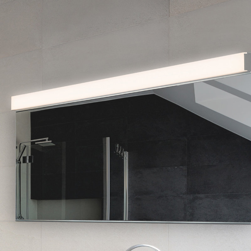 Vanity LED Vanity Light - Slim - Polished Chrome, 3'' H X 48.25'' W X 1.75'' D