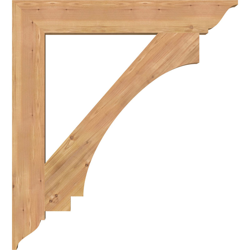 5 1/2"W x 38"D x 42"H Imperial Traditional Smooth Bracket, Western Red Cedar, Western Red Cedar, 42" H x 5.5" W x 38" D