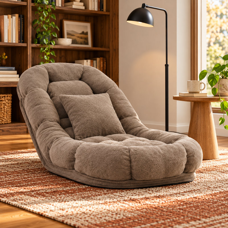 Fauteuil convertible Hailie, Café