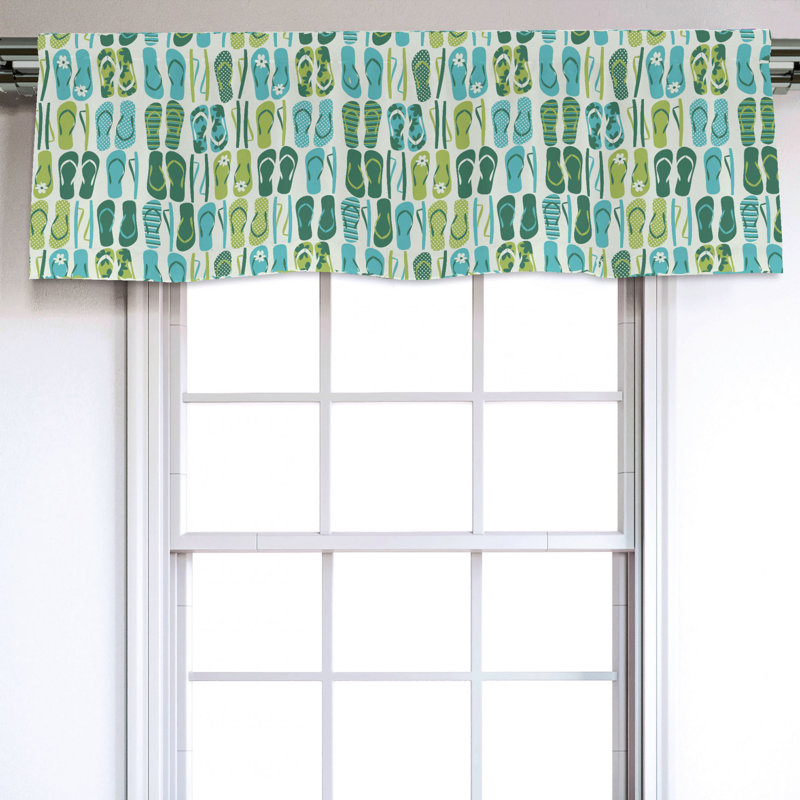 Sateen Ruffled Window Valance