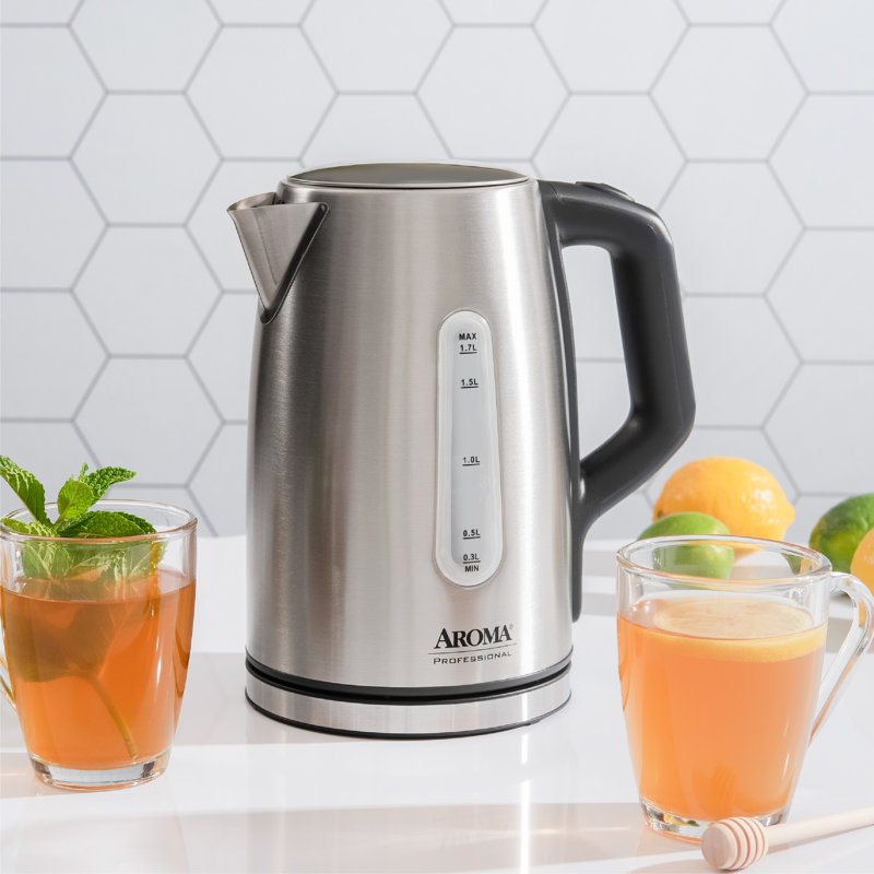 Aroma Professional 1.7L Stainless Steel Digital Electric Kettle