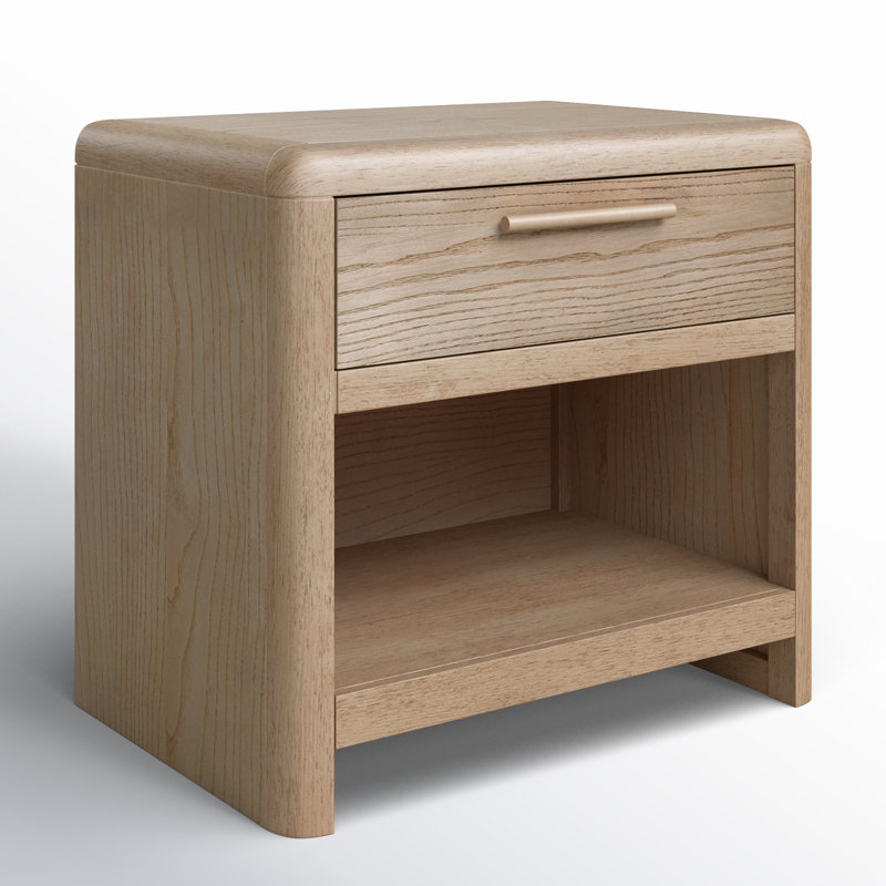 Furano One Drawer Wood Nightstand | Stylish & Functional