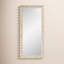 Flora Scalloped  Rattan Floor Mirror-1769155305
