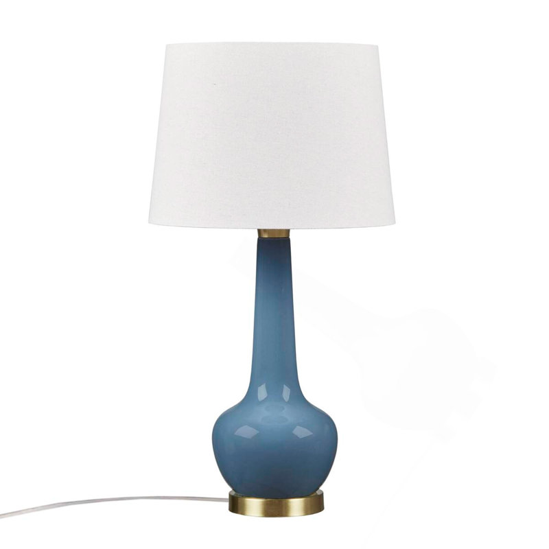 Ceramic Genie Table Lamp See Below, Blue