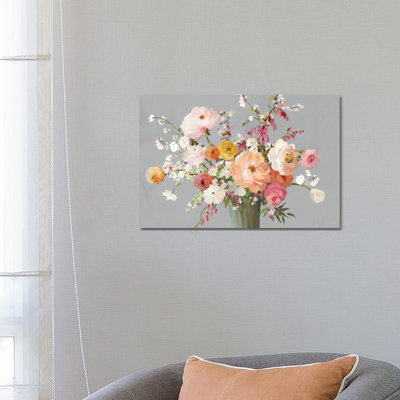 Floral Song by Allison Pearce - Wrapped Canvas Painting