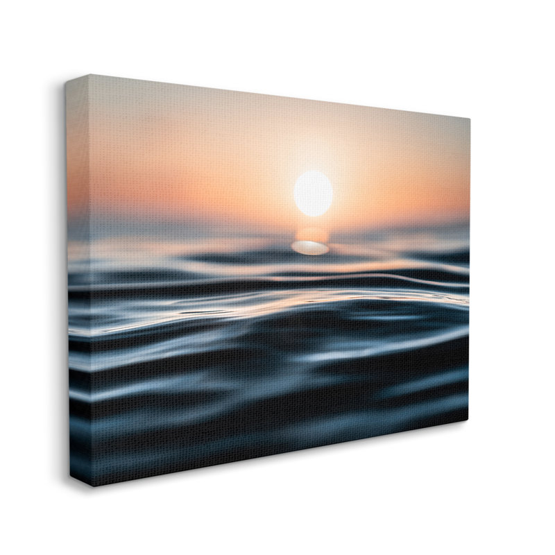 «Abstract Sunlit Ripples On Canvas» par Jared Kreiss, reproduction abstraite, H 36 po x l 48 po x P 1,5 po
