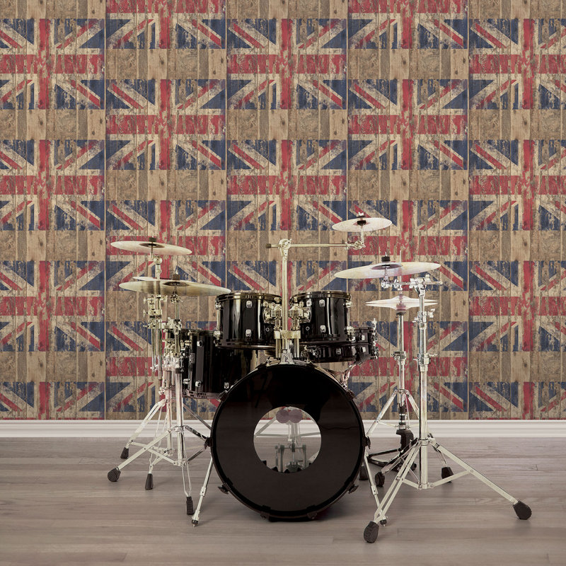 Grunge 10m x 53cm Matte Wallpaper Roll, Brown