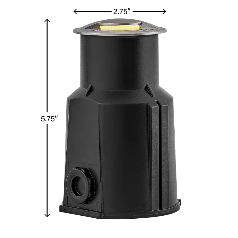 Éclairage pour puits de lumière DEL encastré câblé noir intégré Flare