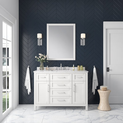Ensemble de meuble-lavabo simple 48 po avec miroir Tahoe
