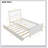 Platform Bed With Trundle, White