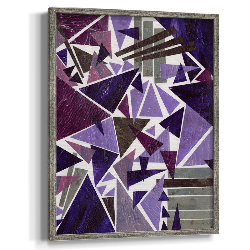 «Purple Dream II», reproduction encadrée - bois massif, H 11 po x l 9 po