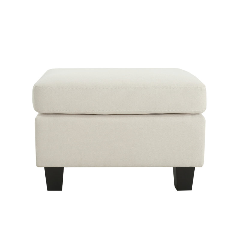Tabiatha 24" Rectangle Standard Ottoman, Beige