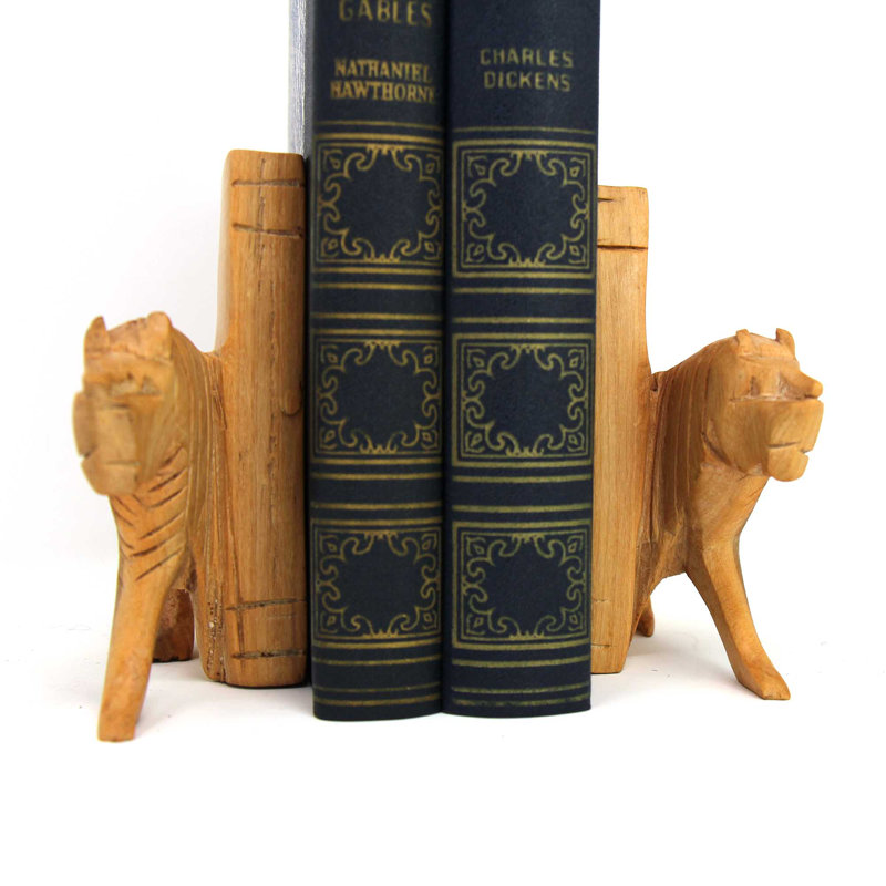 Solid Wood Bookends