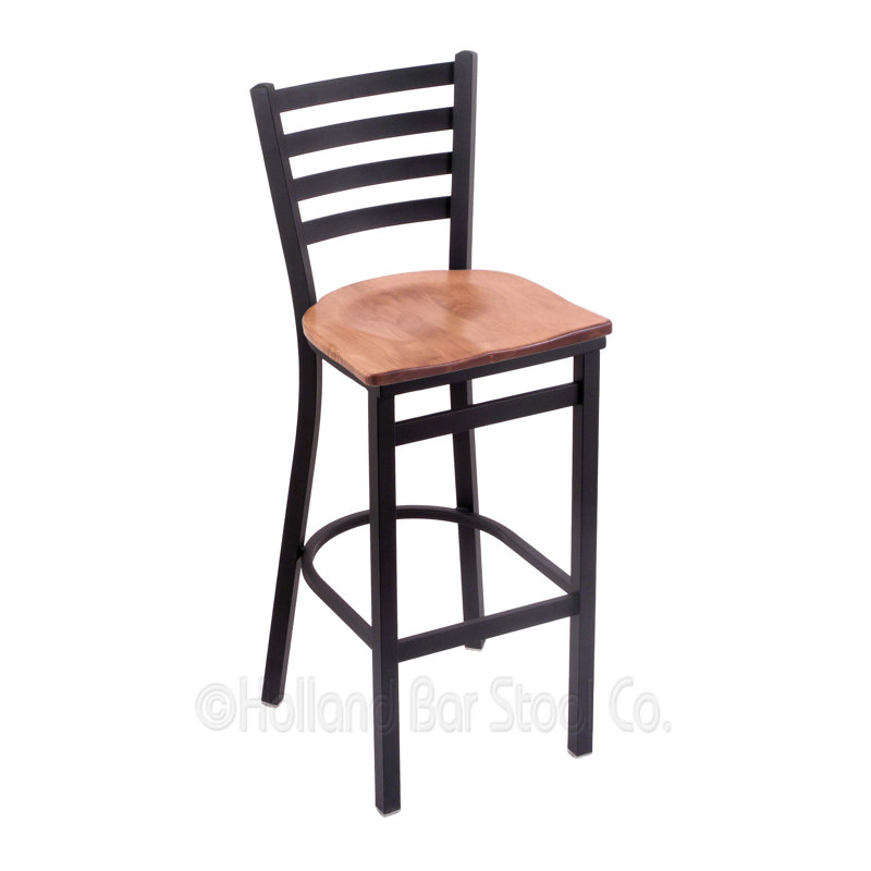 Tabouret de bar et de comptoir 400 Jackie 400, Bois - Érable moyen, Tabouret de comptoir (assise de 25 po de hauteur)