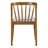 Mid-Century Modern Rubberwood Dining Chair with Upholstered Seat-125098511