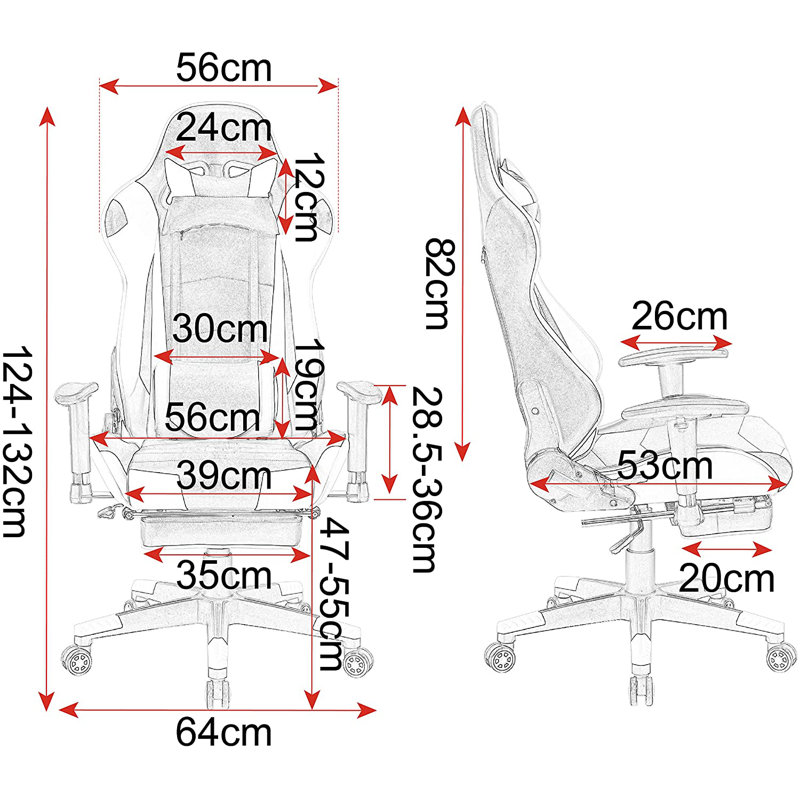 Gaming Chair, White