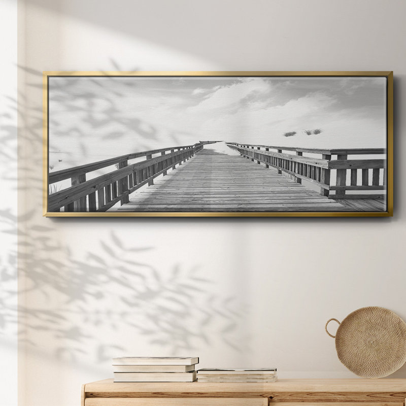 Plage - toile encadrée, H 20 po x l 50 po