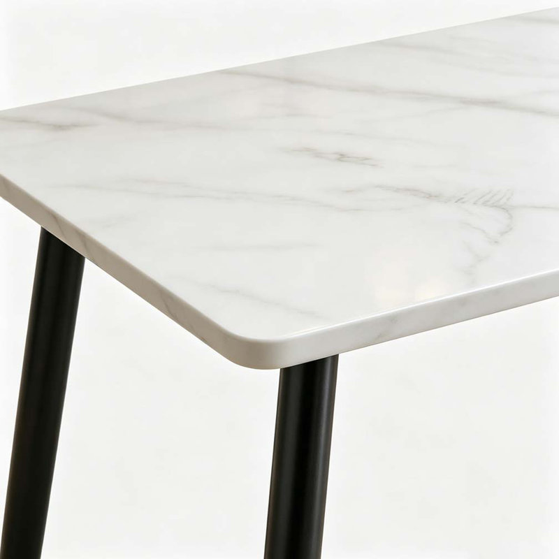 Table de salle à manger moderne, Blanc et noir 2