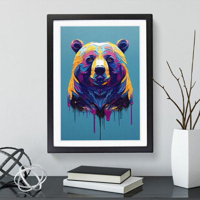 A Bear No.2 Abstract - Single Picture Frame Painting