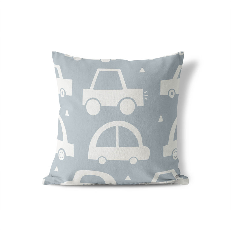 Coussin Driveway, H 20 po x l 20 po, Bleu ardoise / ivoire