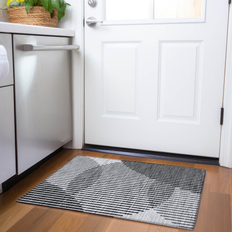 Premium Machine Washable Corum AMF1001 Circles Rug, Rectangle 1'8" x 2'6"