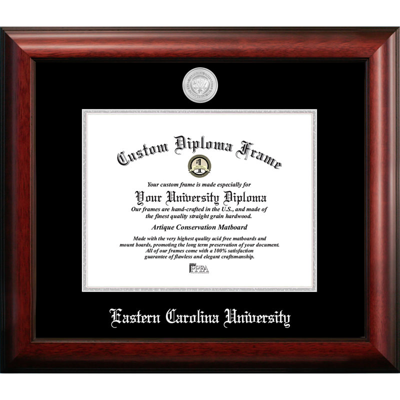 Satin Brown Wood Embossed Picture Frame with Mat