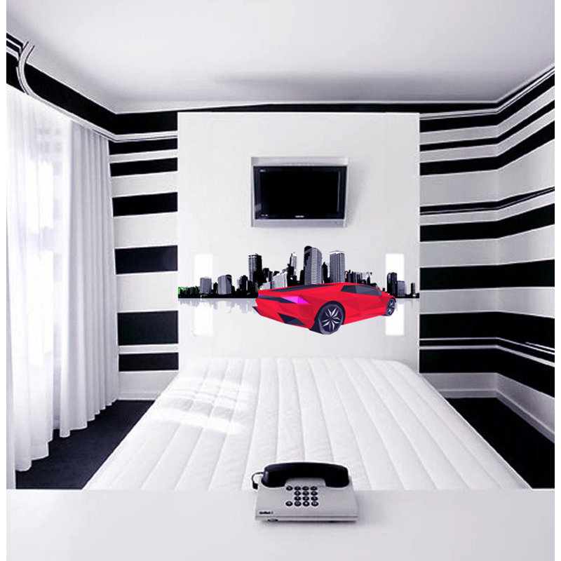 Scenic & Cityscapes Wall Decal, 22" H x 55" W
