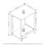 Wogina Industrial Metal Frame End Table, 1-Pack-1333382390