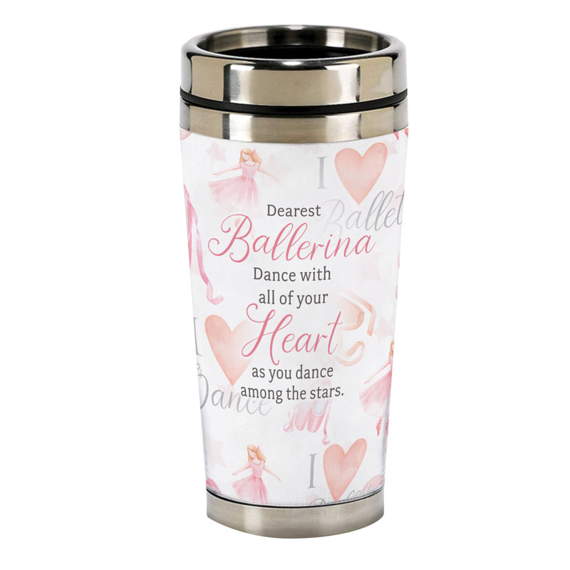 Tasse de voyage à double paroi 16 oz Dearest Ballerina SS