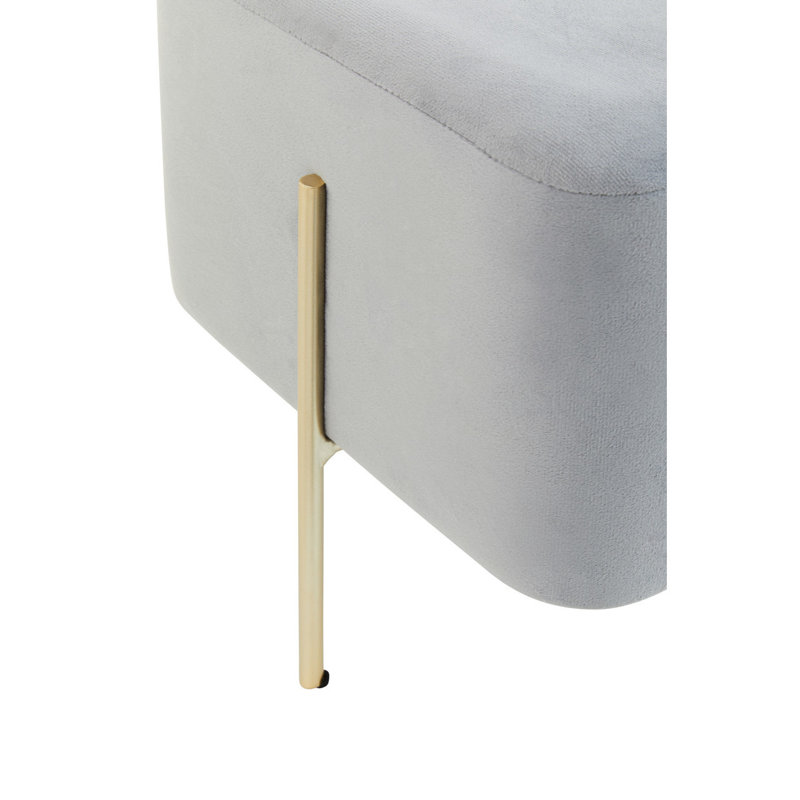 Kaskaskia Stainless Steel Accent Stool