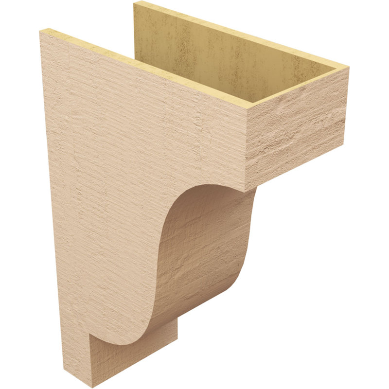 Bois de cèdre brut Newport, grain de bois TimberThane, brun clair apprêté, H 33 po x l 11 po x P 22 po