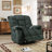 43.3'' Wide Power Lift Assist Recliner with Heat, Massage & USB/Type-C Ports – Microfiber Upholstery-344451591