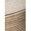 Malawi Woven Reed Coffee Table w/ Glass Top