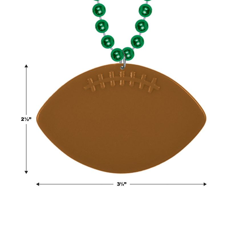 Perles avec médaillon de football