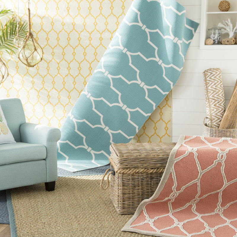 Danecia Geometric Indoor / Outdoor Rug, Rectangle 10' x 13'