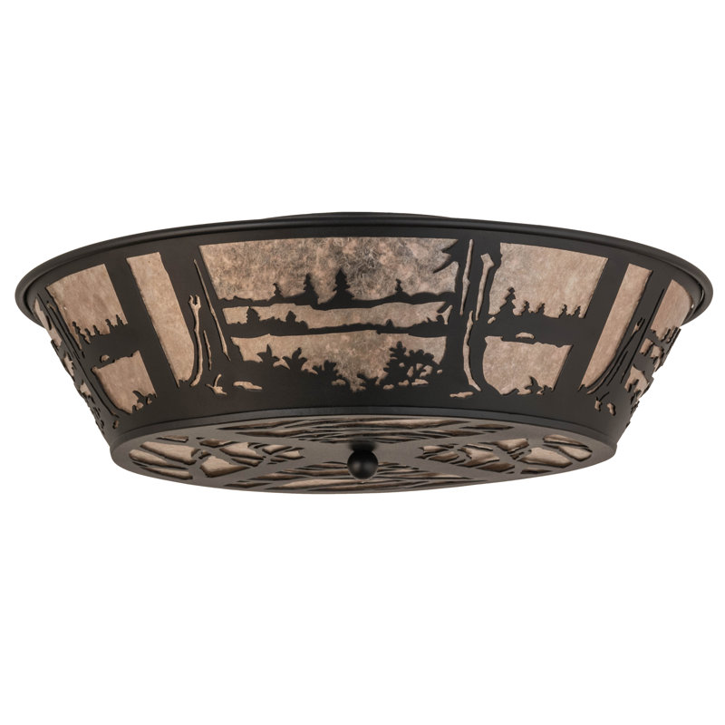 Rustic Lodge 4 - Light Flush Mount